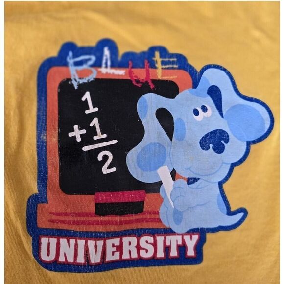 Vintage Nickelodeon Blues Clues Blue University School Long Sleeve Shirt SZ 5T - Picture 6 of 6